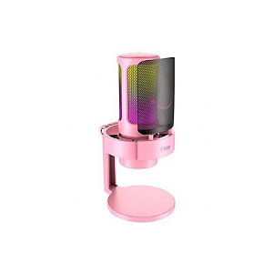 Microfone Fifine A8P RGB com Conexão 3.5MM - Cor Rosa