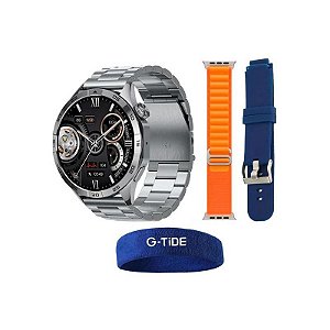 Smartwatch G-Tide Power - Prata com Recursos Avançados e Design Moderno