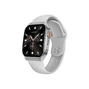 Relógio Inteligente FTX AM15-SVW 51MM - Prata e Cinza Elegante