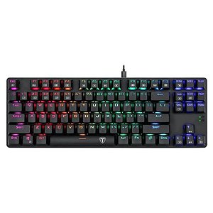 Teclado Gamer T-Dagger Bora TGK-315 com Retroiluminação RGB e Switch Azul - Azul