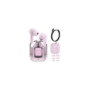 Fone de Ouvido Bluetooth Acefast T6 Rosa LED - Autonomia 6.5H