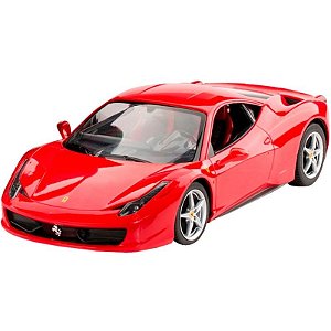 Carro Controle Remoto Ferrari 458 Italia 1/14 Rastar 24MHz Modelo em Escala