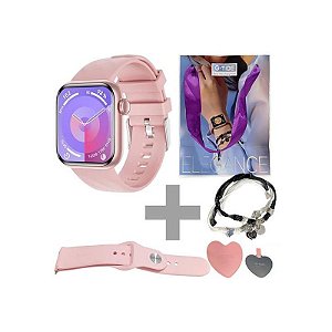 Relógio Inteligente G-Tide Elegance com Bluetooth - Rosa e Pulseira Inclusa