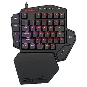 Teclado Gamer Redragon Diti K585RGB Com Fio - Layout Inglês e Iluminação RGB