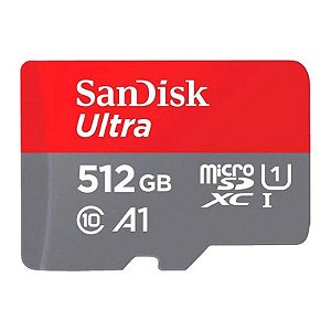 Cartão de Memória Micro SD SanDisk Ultra 512GB 150MB/s - SDSQUAC-512G-GN6MA