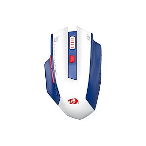 Mouse Gamer Sem Fio Redragon Woki M994 - Azul e Branco