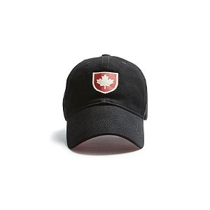 Boné Vermelho Canoe Brands com Escudo do Canadá