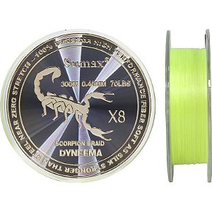 Linha Multifilamento Sumax Scorpion X8 0,18mm 20lbs 300M