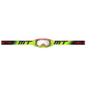 Capacete Motocross Mt Helmets Mx Evo Life A3 - Amarelo Fluorescente