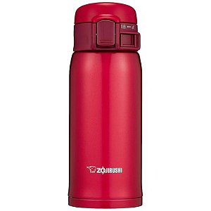 Garrafa Térmica Zojirushi 360Ml Em Aço Inox - Cor Rubi