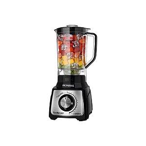 Mixer Mondial L-1200BI Turbo/Inox/Preto 220V