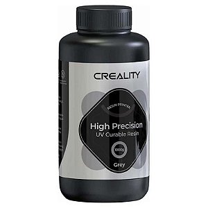 Resina de Alta Precisão 1KG para Impressora 3D Creality - Plástico Cinza
