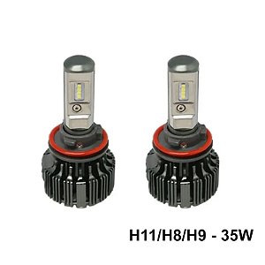 Lâmpada LED M1 H11/H8/H9 35W 6200K - Iluminação Branca Intensa de Alta Performance