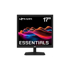 Monitor Gamer G Series Essentials 17 HD, Tela Plana, 60Hz, 5ms, HDMI e VGA - Preto