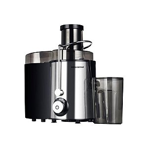 Extrator de Suco Mega Star JC621 1L 2 Velocidades 110V - Preto e Prata