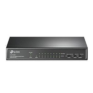 Switch TP-Link SF1009P 9 Portas 100Mbps Gigabit Ethernet Preto