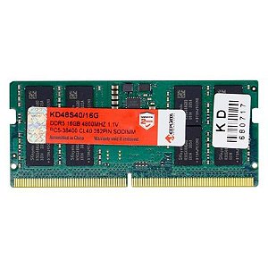 Memória RAM Keepdata 16GB DDR5 4800MT/s para Notebook - KD48S40/16G Professional