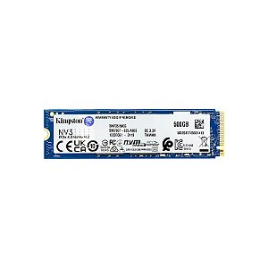 SSD M.2 500GB Kingston NV3 - Leitura de 5.000 MB/s - Alta Performance - Azul