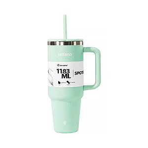 Copo Térmico Terrano Spotie 1.183ML - Verde Água