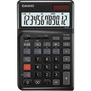 Calculadora Compacta Casio Je-12E-Bk - Modelador De Negócios