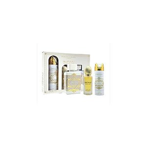 Kit de Perfume Lattafa Bade e Al Oud Honor & Glory 100ML com 2 Itens Extras