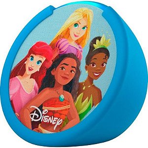 Caixa de Som Amazon Echo Pop Kids - Edição Princesas Disney - Com Alexa - Wi-Fi/Bluetooth