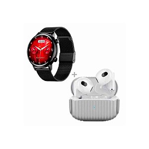 Relógio Inteligente G-Tide Romance com Fone de Ouvido H21 - Preto