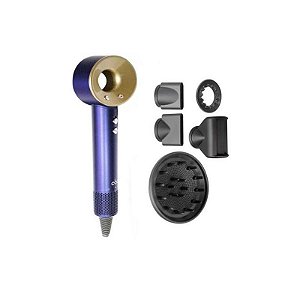 Secador de Cabelo ABC A3005 5 em 1 110V Azul/Dourado Profissional