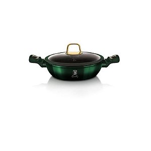 Frigideira Antiaderente com Tampa 25CM Esmeralda - Berlinger Haus
