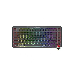 Teclado Mecânico Redragon K706RGB Aether Pro 75% Preto Low Profile
