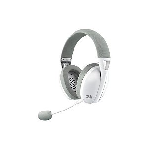 Headset Gamer Sem Fio Redragon Ire Pro H848 - Branco e Cinza