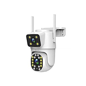Câmera IP 4LIFE FL22Z 2.5K com Wi-Fi e Microfone - Cor Branca Premium