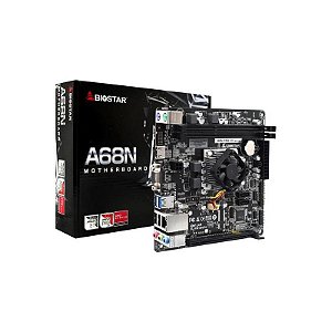 Placa Mãe Biostar A68N-2100K com CPU AMD E1-6010 e Suporte a DDR3L
