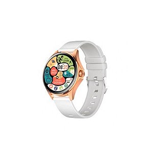 Relógio Inteligente FTXAM12-RGW Ouro Rosé e Cinza - Tecnologia e Estilo em Seu Pulso