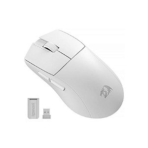Mouse Gamer Sem Fio Redragon K1NG Pro M916W-PRO-1K - 26.000 DPI - Cor Branca