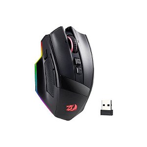 Mouse Gamer Sem Fio Redragon Rind M813 Pro RGB 26000 DPI - Preto