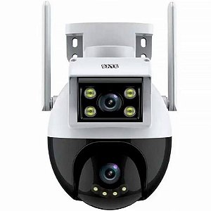 Kit de Câmeras IP Wi-Fi A-CAM008D para Exterior - Branca e Preta