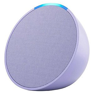 Caixa de Som Amazon Echo Pop com Alexa - 1ª Geração - Wi-Fi/Bluetooth - Lavanda Bloom