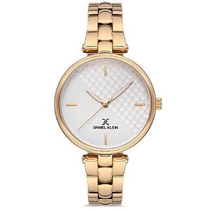 Relógio Feminino Daniel Klein DK.1.12556-4 Premium em Dourado com Design Elegante