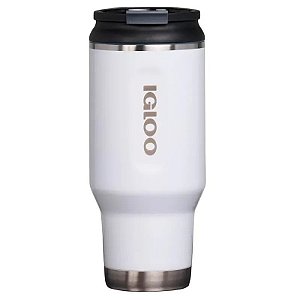 Copo Térmico Igloo 946mL - Branco, Perfeito para Manter Bebidas Quentes e Frias