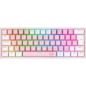 Teclado Gamer Redragon Fizz K617-R Rainbow com Fio - Switch Azul (Inglês)