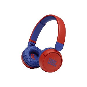 Fones de Ouvido Bluetooth JBL JR310BT Sem Fio com Microfone - Vermelho