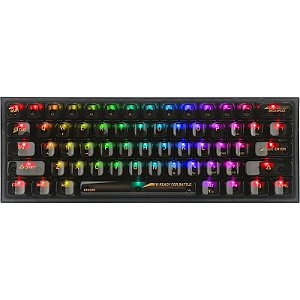 Teclado Gamer Redragon Fizz K617CTB-RGB com Fio - Inglês, Retroiluminação RGB