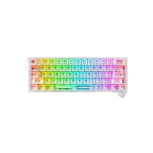 Teclado Mecânico Redragon Fizz K617CT-RGB Branco com Retroiluminação RGB
