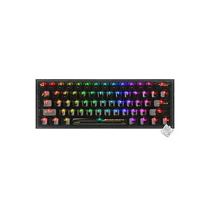 Teclado Mecânico Gamer Redragon K617CTB-RGB Fizz Mini USB - Preto Transparente