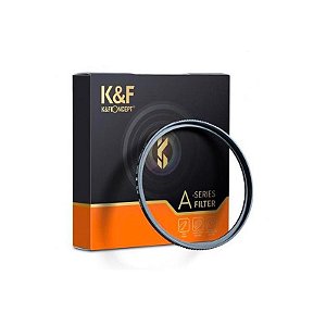 Filtro UV K&F Concept 77MM com MRC e tecnologia Nano X para proteção de lentes