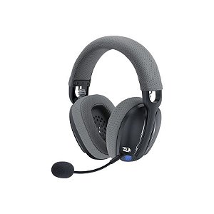 Fone Gamer Sem Fio Redragon H878BG Skuld Pro - Preto e Cinza