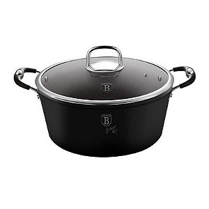 Caserola Profissional 28 CM com Tampa - Linha Black