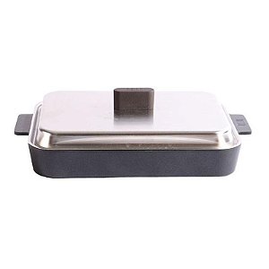 Grill Dreamchef Oslo 21x29cm com Tampa - Acessório para Churrasco Premium
