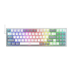 Teclado Gamer Redragon Pollux K628WG RGB - Inglês, Com Fio, Switch Red